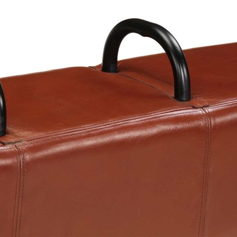 ŁAWECZKA GIMNASTYCZNA BRĄZOWA 110CM SKÓRA NATURALNA