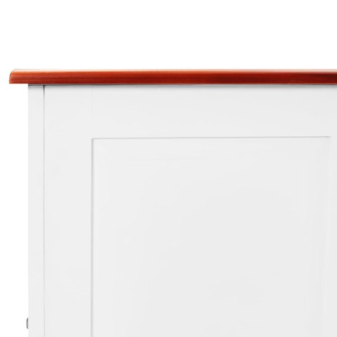 SKRZYNIA 110X55X57CM LITE DREWNO AKACJOWE KUFER STOLIK KAWOWY SZAFA BIAŁA