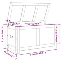 SKRZYNIA 110X55X57CM LITE DREWNO AKACJOWE KUFER STOLIK KAWOWY SZAFA BIAŁA