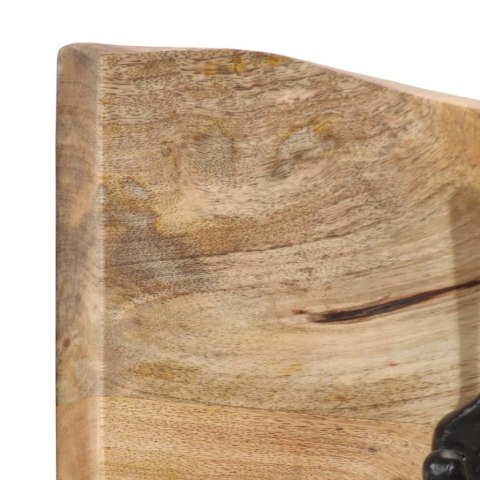 WIESZAK ŚCIENNY NA PŁASZCZE Z 4 HACZYKAMI LITE DREWNO MANGO