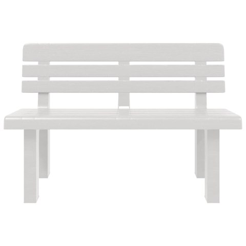ŁAWKA OGRODOWA BIAŁA 110X52X71CM POLIPROPYLEN