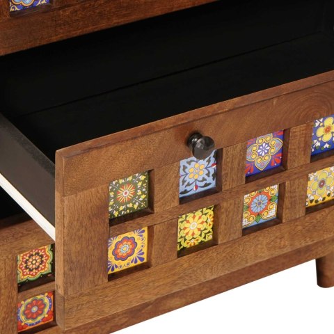 BUFET ORZECH WŁOSKI 60X33,5X75CM DREWNO Z MANGO