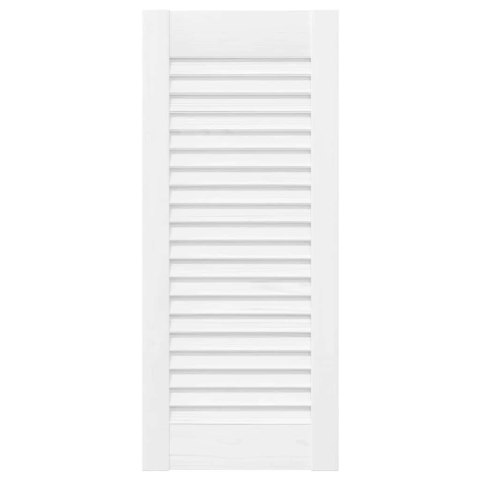 DRZWI DO SZAFEK ŻALUZJOWE 4 SZT. BIAŁE 61,5X29,5CM