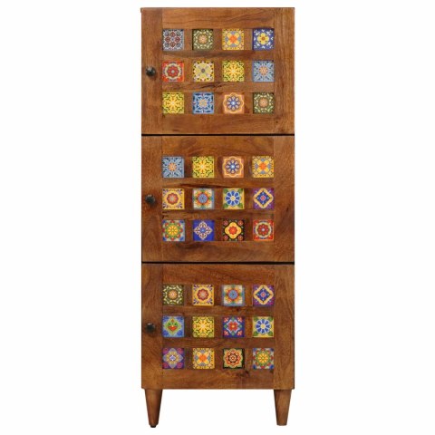 SZAFKA ORZECH WŁOSKI 40X33,5X110CM DREWNO Z MANGO