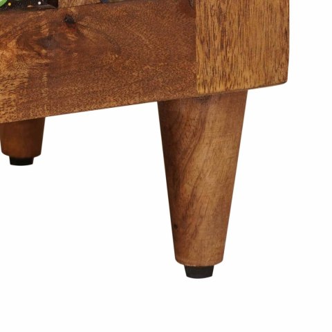 SZAFKA ORZECH WŁOSKI 40X33,5X110CM DREWNO Z MANGO