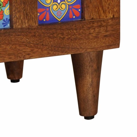 SZAFKA ORZECH WŁOSKI 60X33,5X100CM DREWNO Z MANGO