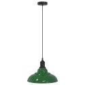 LAMPA WISZĄCA Z REGULACJĄ WYSOKOŚCI E27 POŁYSK ZIELONY METAL