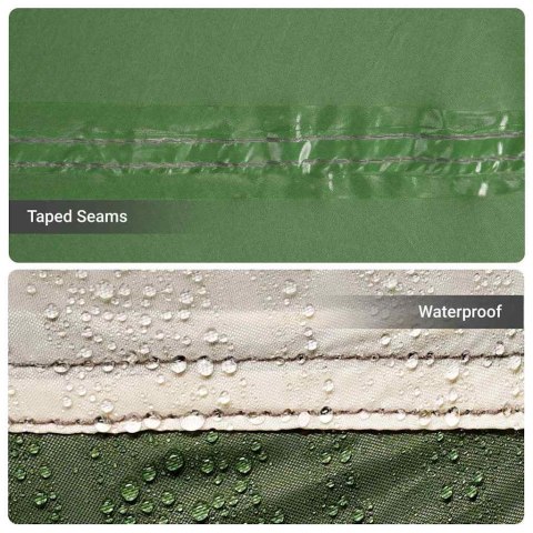 NAMIOT RODZINNY ZIELONY I BIAŁY 620X322X240CM POLIESTER