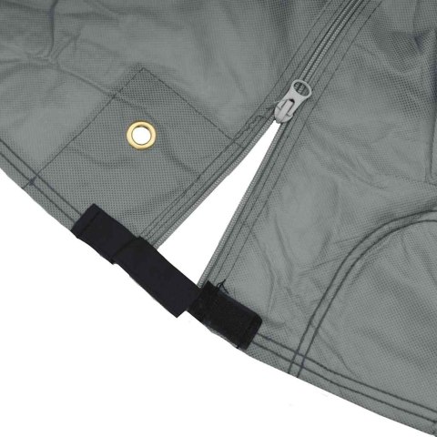 POKROWIEC NA PRZYCZEPĘ DLA KONI SZARY 396X178X250CM WŁÓKNINA