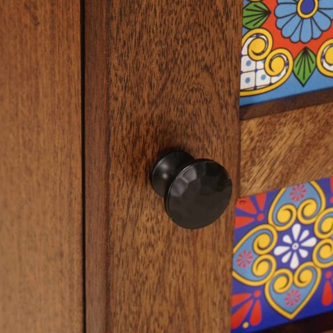 SZAFKA ŁAZIENKOWA Z DRZWIAMI ORZECH WŁOSKI 38X33,5X58CM