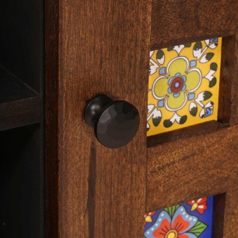 SZAFKA POD TELEWIZOR Z DRZWIAMI ORZECH WŁOSKI 80X31,5X46CM