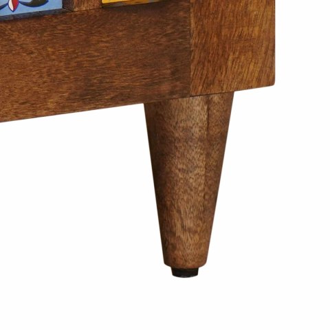 SZAFKA POD TELEWIZOR Z PÓŁKĄ ORZECH WŁOSKI 105X33,5X46CM