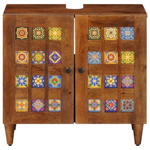 SZAFKA POD UMYWALKĘ Z DRZWIAMI ORZECH WŁOSKI 62X33X58CM