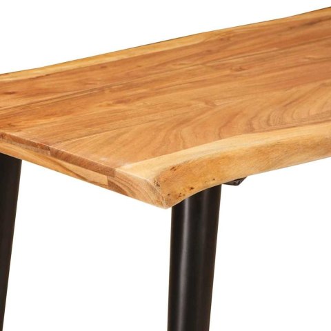 STOŁY DO JADALNI BRĄZOWY I CZARNY 110X55X78CM