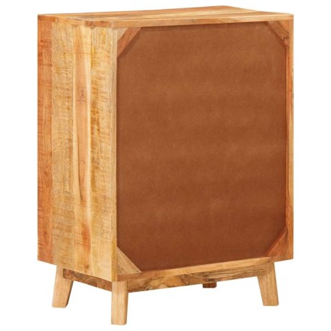 KOMODA SZAFA SZAFKA BRĄZOWA 55X35X75CM DREWNO Z MANGO