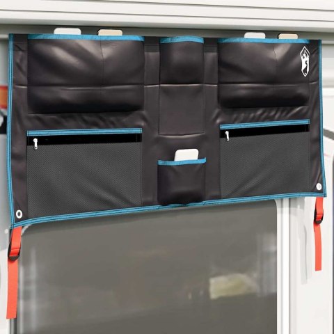WISZĄCY ORGANIZER KEMPINGOWY DO PRZYCZEPY KAMPERA TORBA ŚCIENNA Z KIESZENIAMI