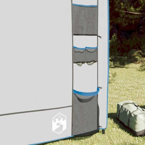 WISZĄCY ORGANIZER DO NAMIOTU SZARY I NIEBIESKI 320X182CM