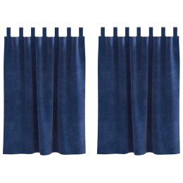 ZASŁONY ZACIEMNIAJĄCE 2 SZT. CIEMNONIEBIESKI 140X140CM