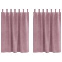 ZASŁONY ZACIEMNIAJĄCE 2 SZT. CIEMNY RÓŻ 140X140CM AKSAMIT