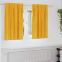 ZASŁONY ZACIEMNIAJĄCE 2 SZT. MUSZTARDOWY ŻÓŁTY 140X140CM