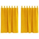 ZASŁONY ZACIEMNIAJĄCE 2 SZT. MUSZTARDOWY ŻÓŁTY 140X140CM