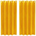 ZASŁONY ZACIEMNIAJĄCE 2 SZT. MUSZTARDOWY ŻÓŁTY 140X175CM