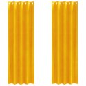 ZASŁONY ZACIEMNIAJĄCE 2 SZT. MUSZTARDOWY ŻÓŁTY 140X245CM