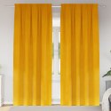 ZASŁONY ZACIEMNIAJĄCE 2 SZT. MUSZTARDOWY ŻÓŁTY 140X245CM