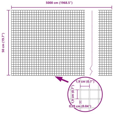 SPAWANA SIATKA OGRODZENIOWA ZIELONY 0,5X50M