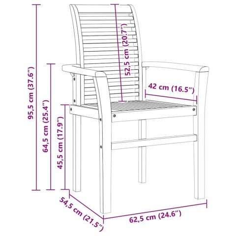 KRZESŁO JADALNIANE 4 SZT. BRĄZOWY 62,5X54X95,5CM