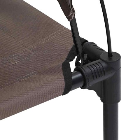 LEGOWISKO DLA PSA BRĄZOWY 92X77X82,5CM STAL