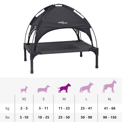 LEGOWISKO DLA PSA CZARNY 76X62X70,5CM STAL