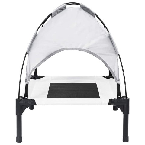 LEGOWISKO DLA PSA SREBRNOSZARY 76X62X70,5CM STAL