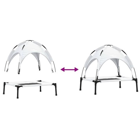 LEGOWISKO DLA PSA SREBRNOSZARY 76X62X70,5CM STAL