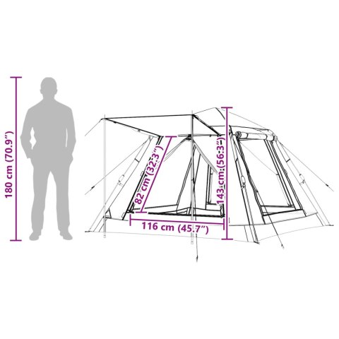 NAMIOT INSTANT Z DASZKIEM NA DESZCZ DLA 3 OSÓB Z SZYBKIM ZWOLNIENIEM