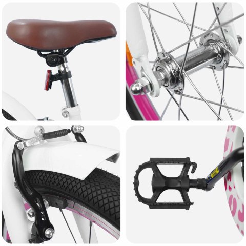 ROWER DZIECIĘCY 20 CALI DLA DZIECI W WIEKU 6-11 LAT BIAŁY