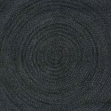 DYWAN 100% NATURALNA JUTA NATURALNY 160X160CM CIEMNOSZARY