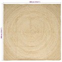 DYWAN 100% NATURALNA JUTA PLECIONY NATURALNY 300X300CM