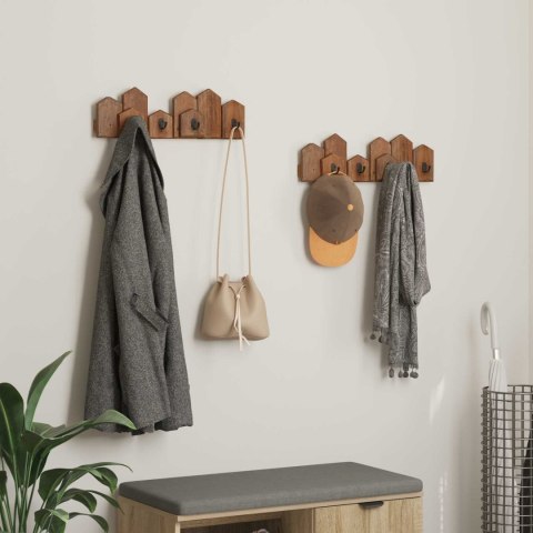 WIESZAK BRĄZOWY 48X8X15CM LITE DREWNO MAHONIOWE