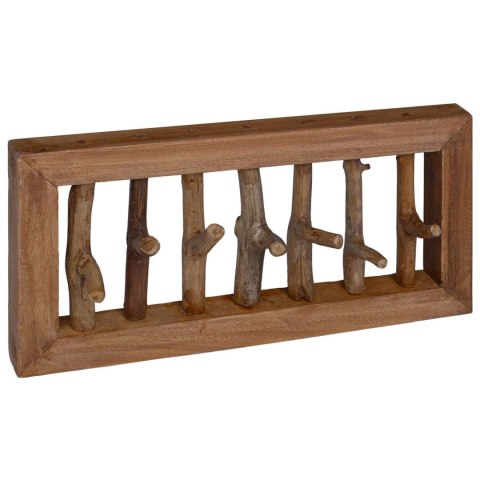 WIESZAK BRĄZOWY 50X11X25CM LITE DREWNO MAHONIOWE