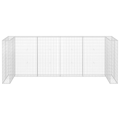 GABIONOWA GABION OSŁONA DO KOSZY NA ŚMIECI 320X100X120CM