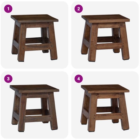 HALKA NATURALNY 26X26X26CM DREWNO MAHONIOWE