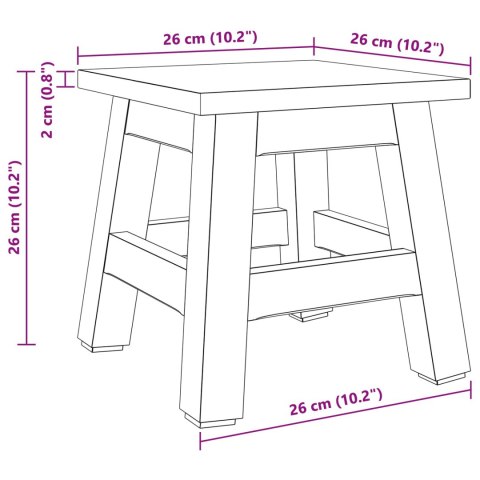 HALKA NATURALNY 26X26X26CM DREWNO MAHONIOWE