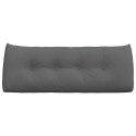 PODUSZKA NA PLECY CIEMNOSZARY 120X24X50CM TKANINA