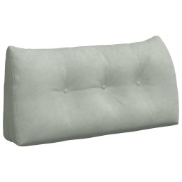 PODUSZKA NA PLECY JASNOSZARY 100X24X50CM AKSAMIT