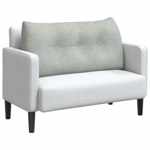 PODUSZKA NA PLECY JASNOSZARY 100X24X50CM AKSAMIT