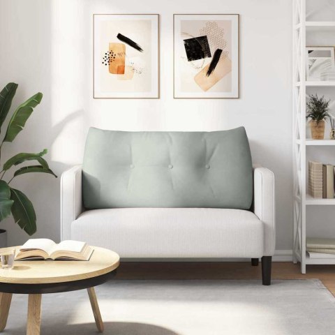 PODUSZKA NA PLECY JASNOSZARY 100X24X50CM AKSAMIT