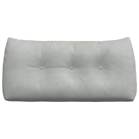 PODUSZKA NA PLECY JASNOSZARY 100X24X50CM AKSAMIT