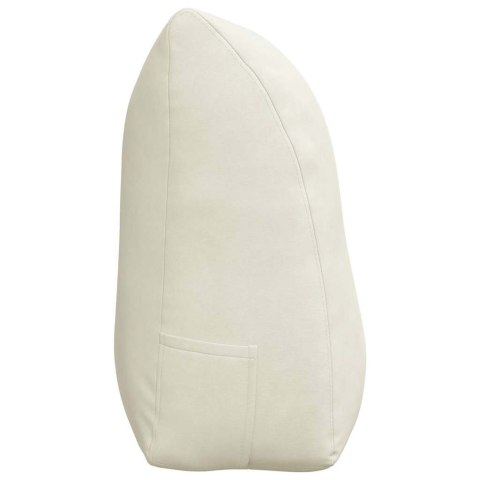 PODUSZKA NA PLECY KREMOWY 100X24X50CM AKSAMIT