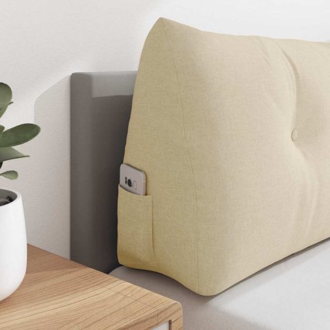 PODUSZKA NA PLECY KREMOWY 100X24X50CM TKANINA